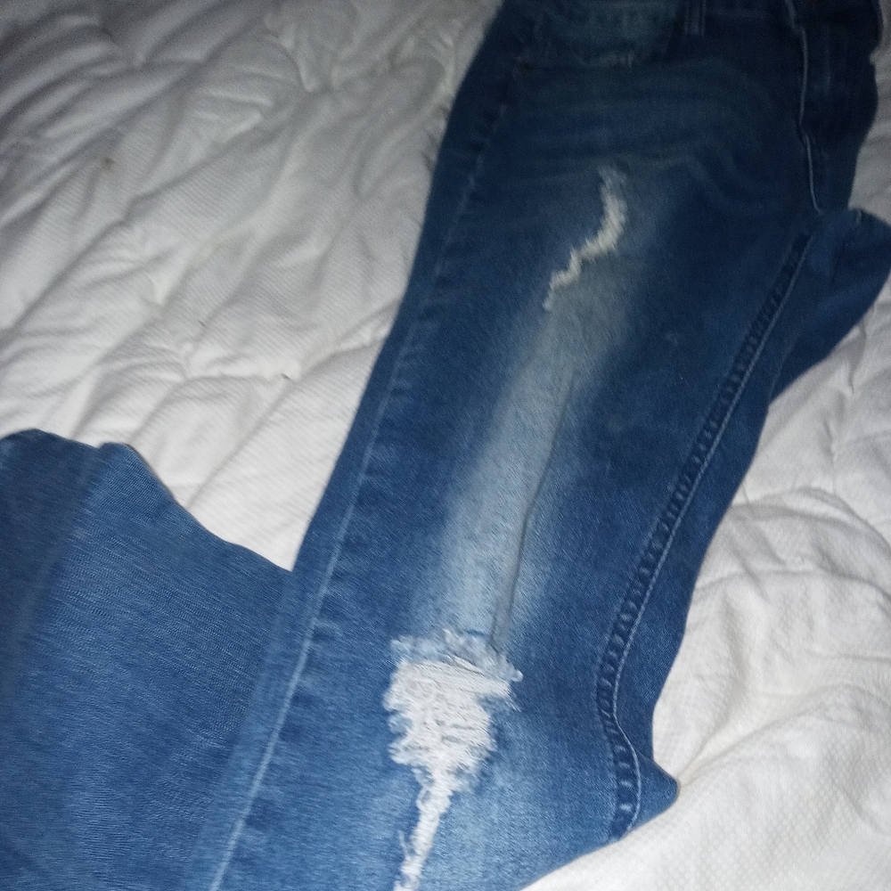 Salvage denim skinny jean